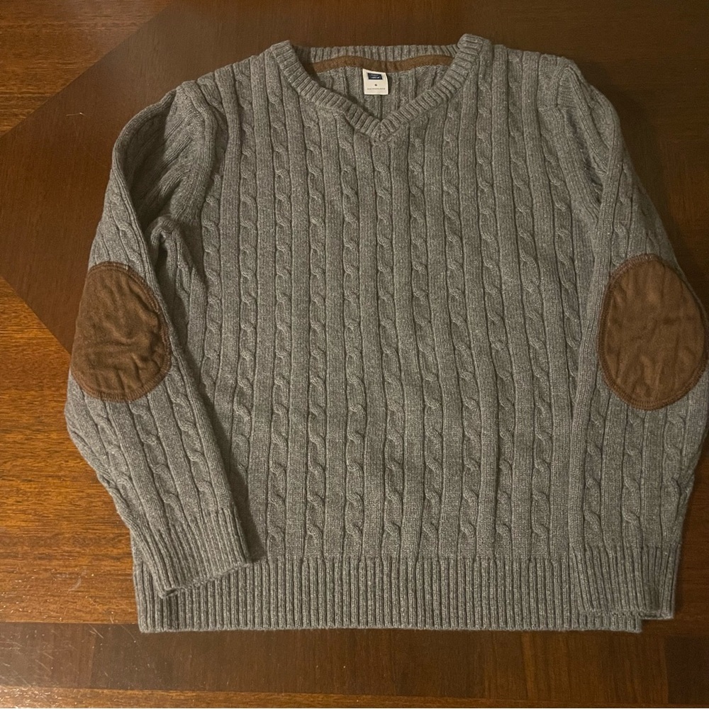 Janie and Jack Charcoal Cable Knit Sweater